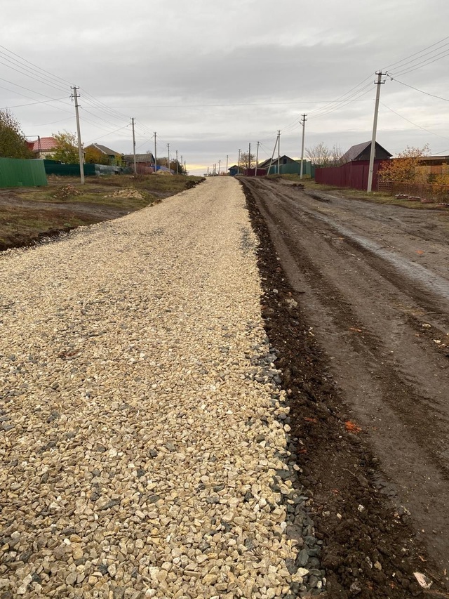 Проведен ремонт участка автодороги, расположенной по улице Комарова.