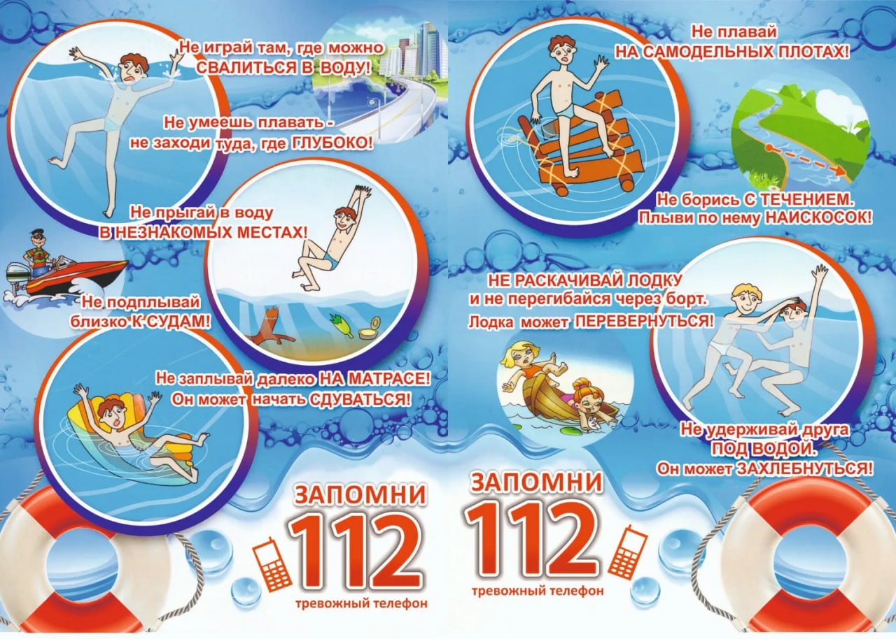 ОСНОВНЫЕ ПРАВИЛА БЕЗОПАСНОГО ПОВЕДЕНИЯ НА ВОДЕ.